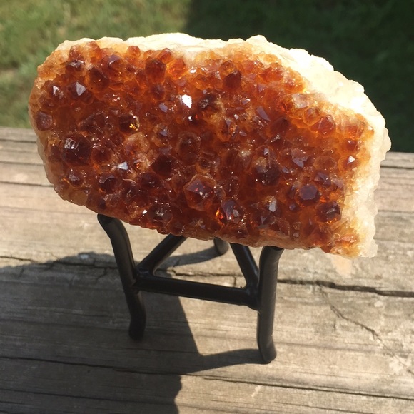 Other - Citrine Geode Stone With Stand
